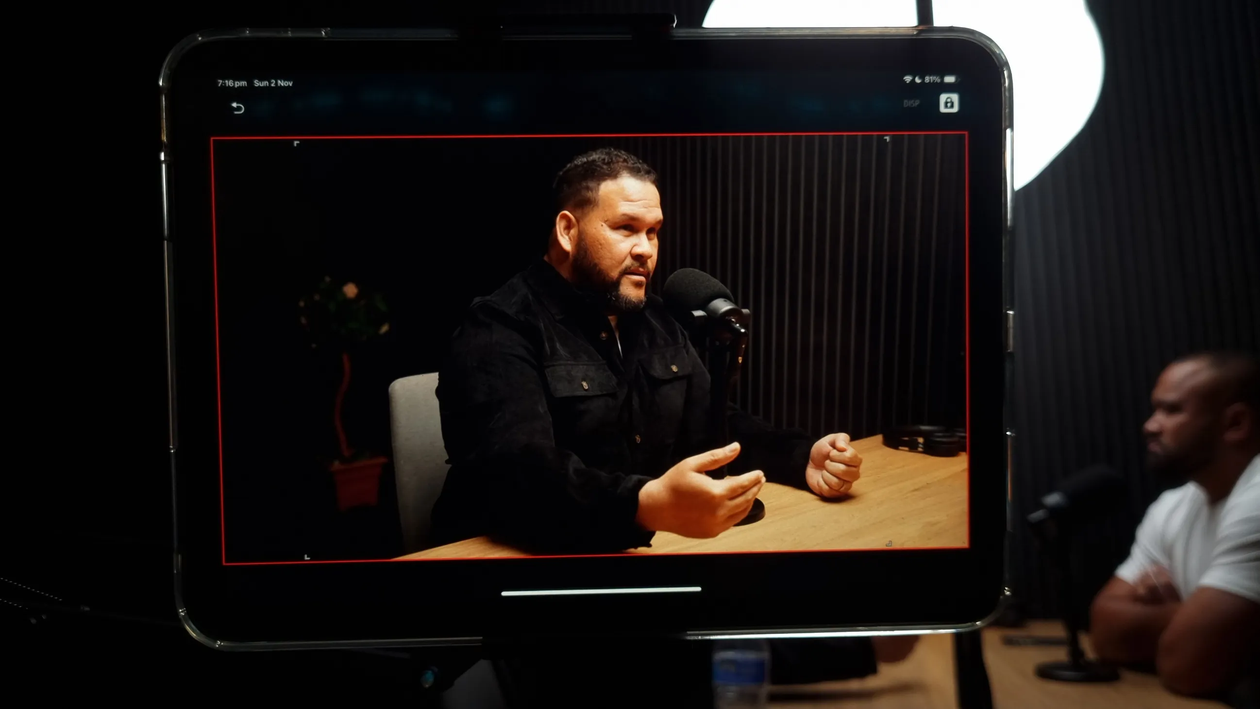 VV Podcast Studio gallery image showing the couch setup